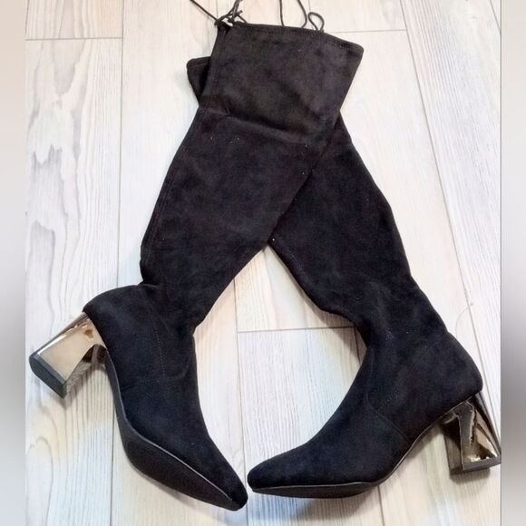 (T-3991) Hawkwell Women's Over The Knee Boots Sz 38 (7) - Picture 4 of 11